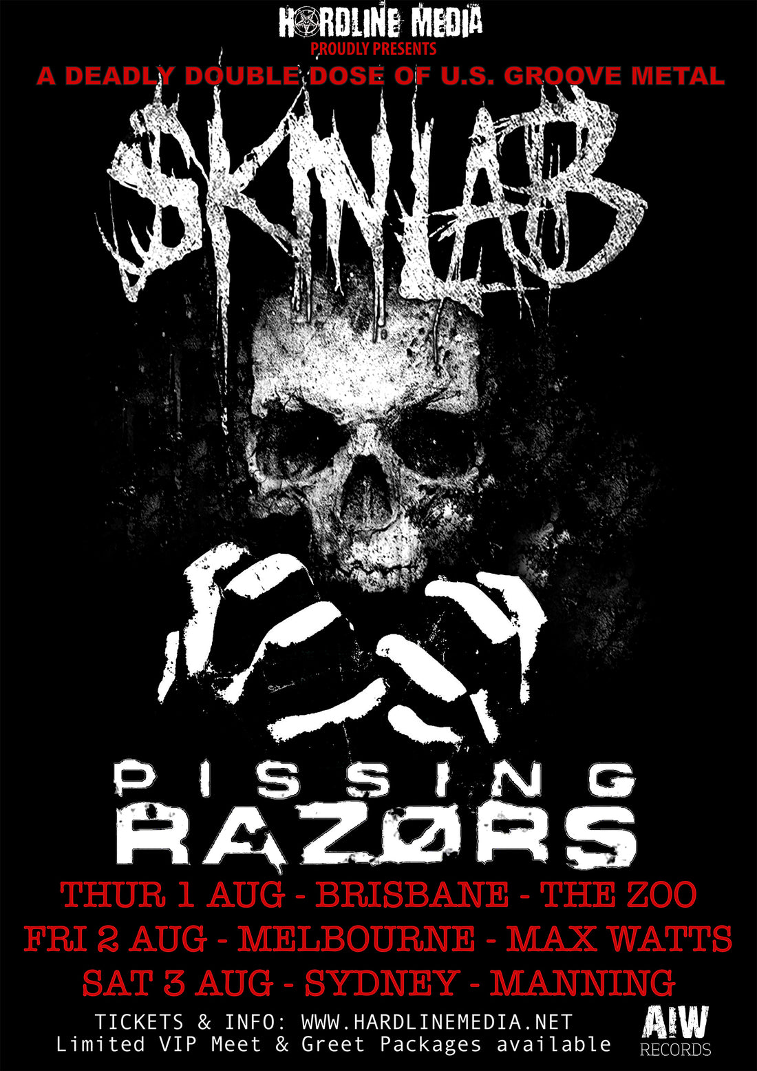 Skinlab & Pissing Razors To Tour Australia In August 2019 AIW Records