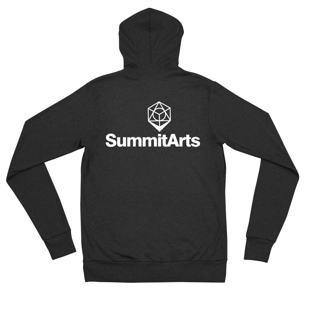 SummitArts Unisex zip hoodie