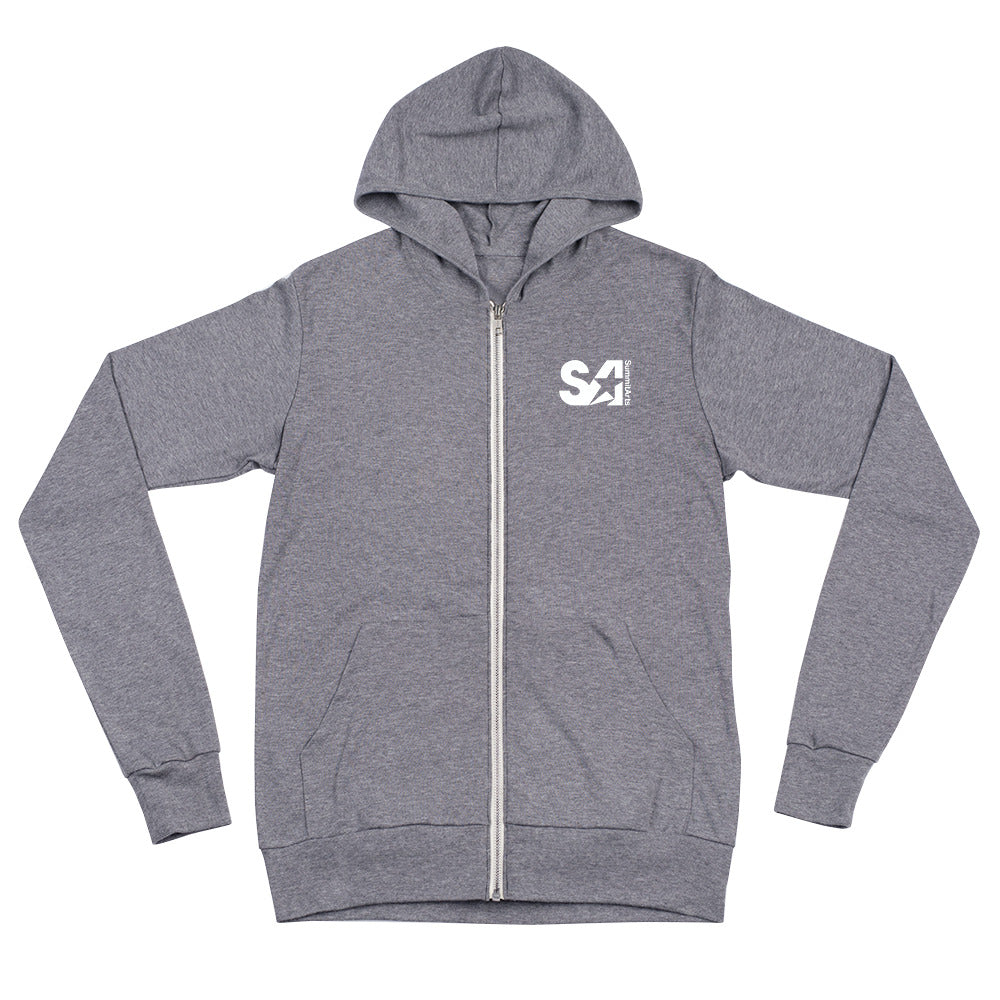 SummitArts Unisex zip hoodie