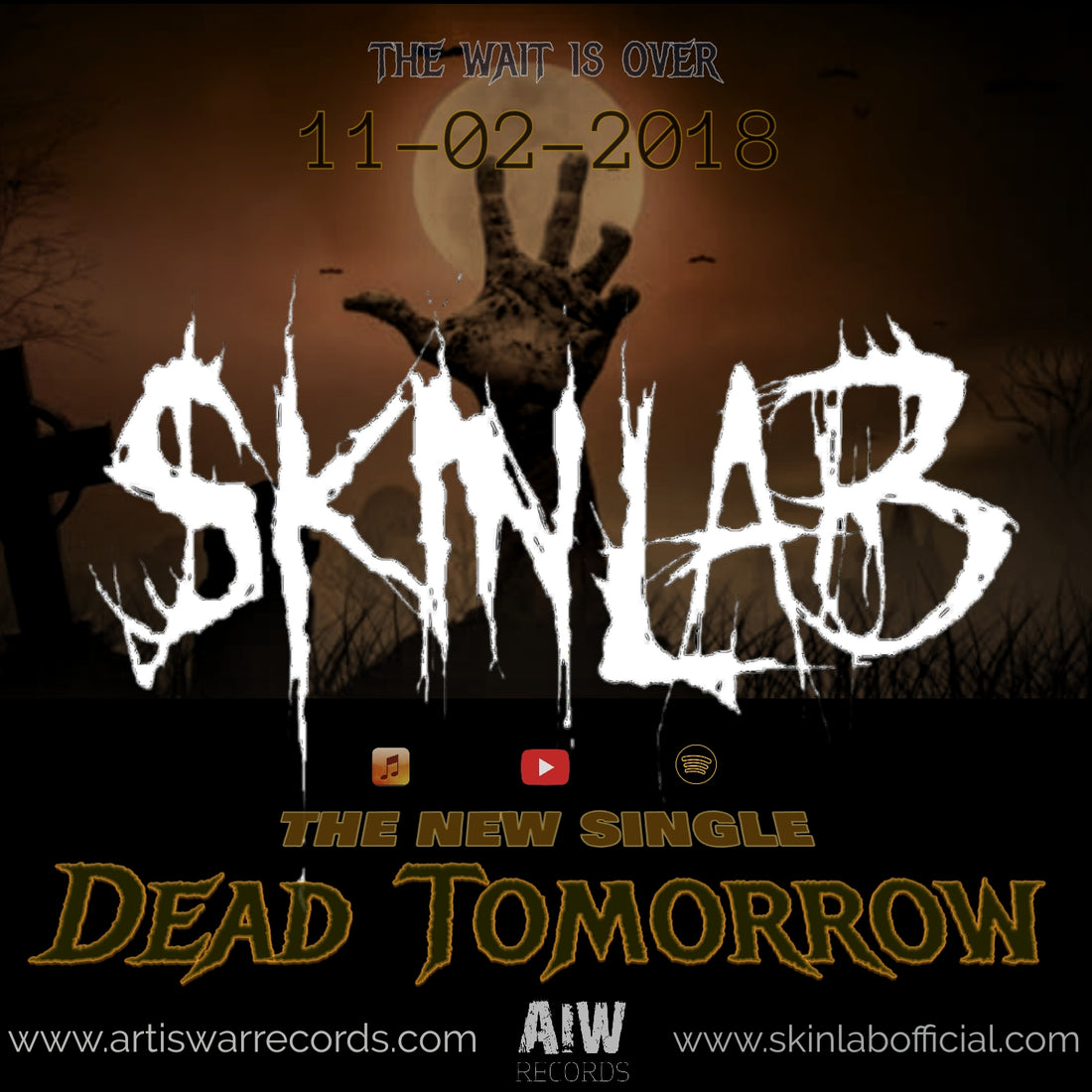 Dead tomorrow out now - official SKINLAB video AIW records