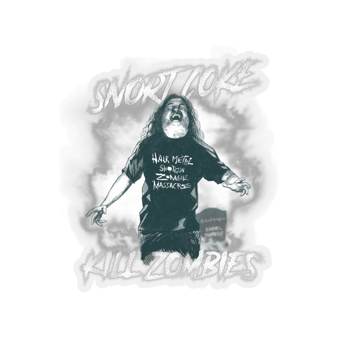 Tom Araya Kill Zombies Stickers