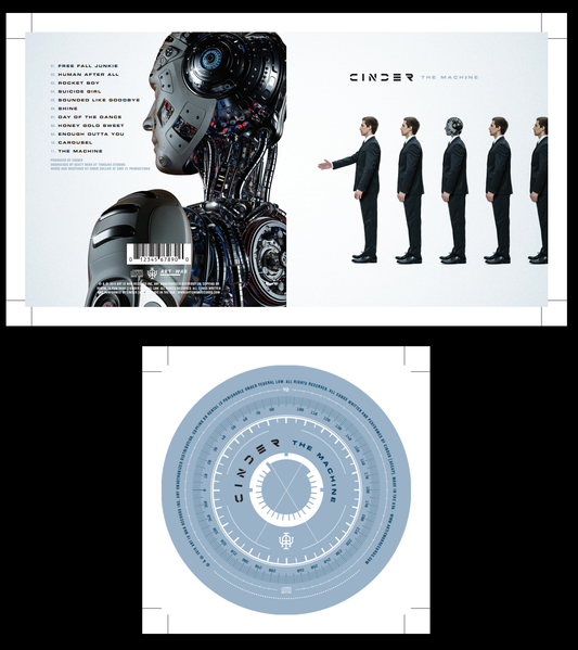 Cinder Album 'The Machine' Blue Retail edition on compact disc