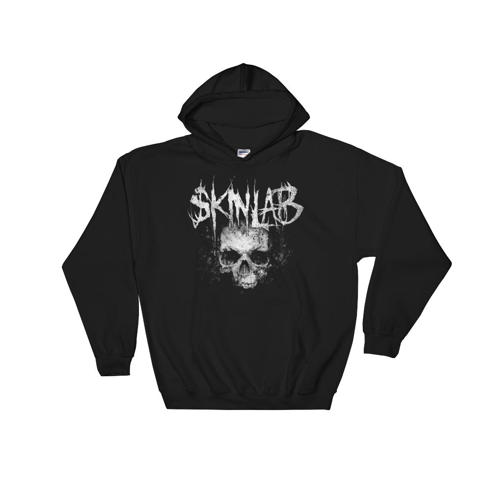 skinlab skull logo merch hoodie metal gods