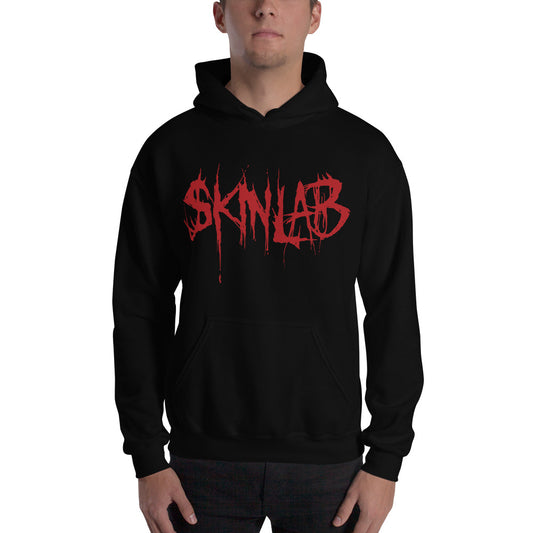 Skinlab official Hooded Sweatshirt - red logo | Art is War records