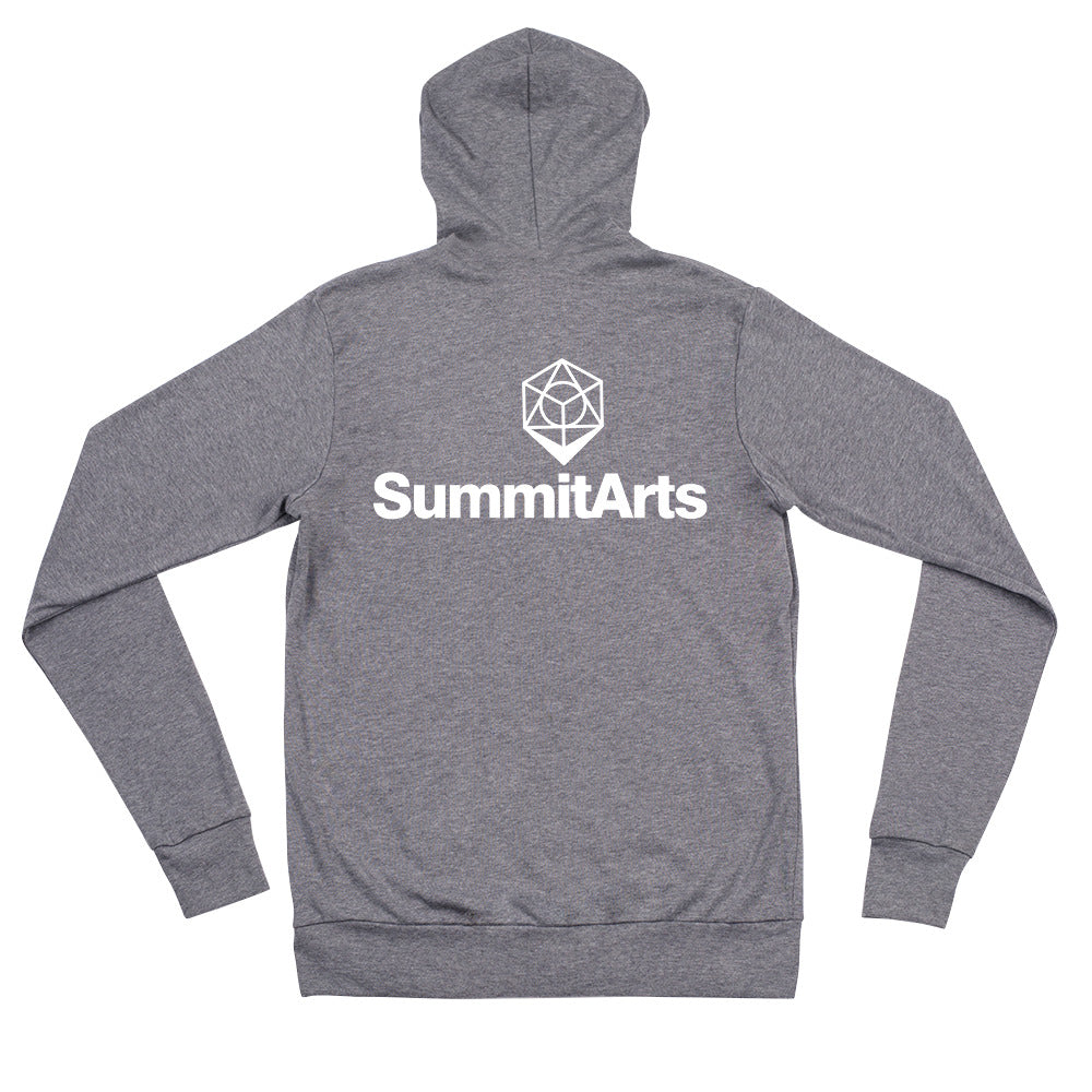 SummitArts Unisex zip hoodie